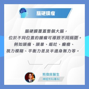 資訊圖解釋腦硬膜瘤的病徵
